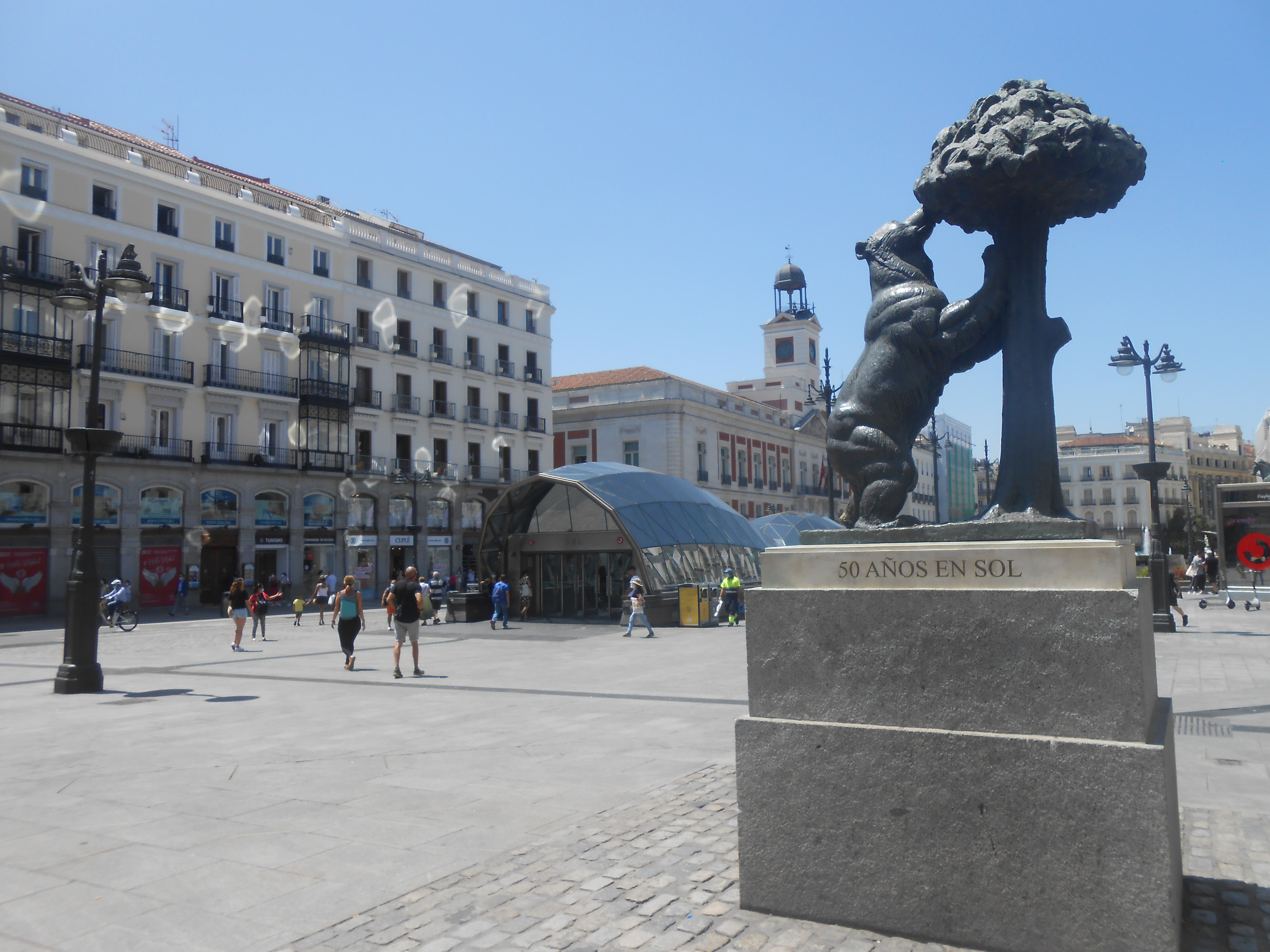 Statue of the Bear and the Strawberry Tree in Madrid