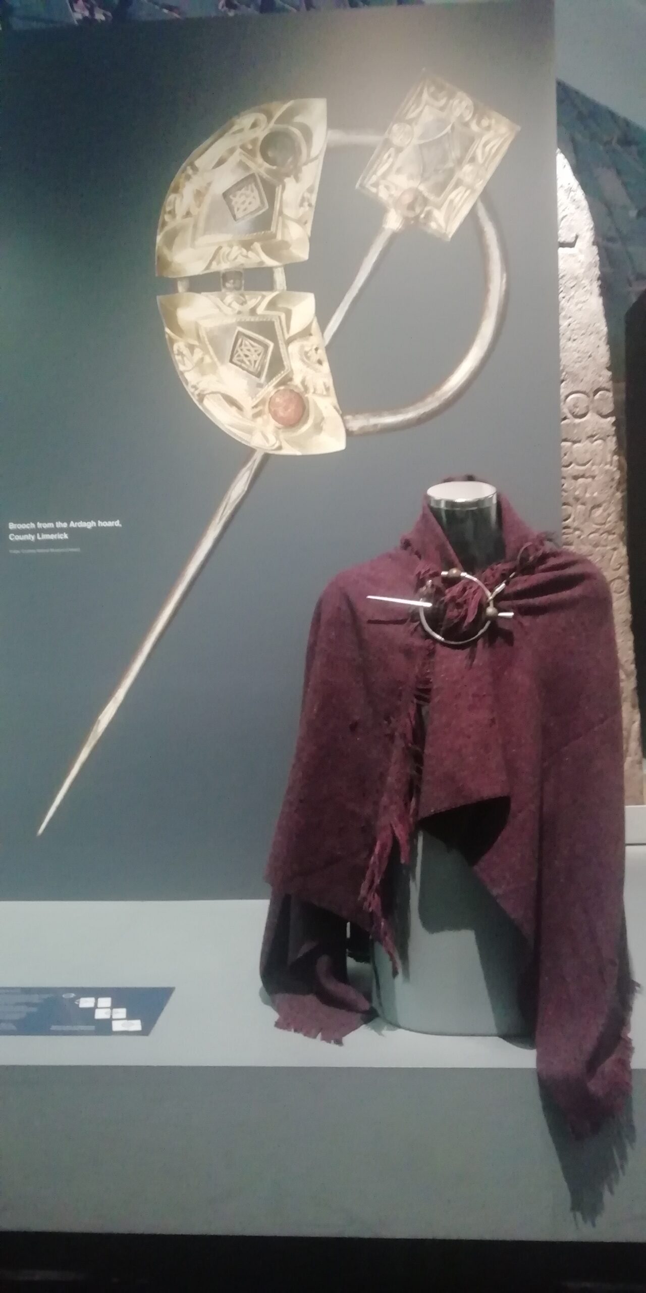 Irish brooch and shawl