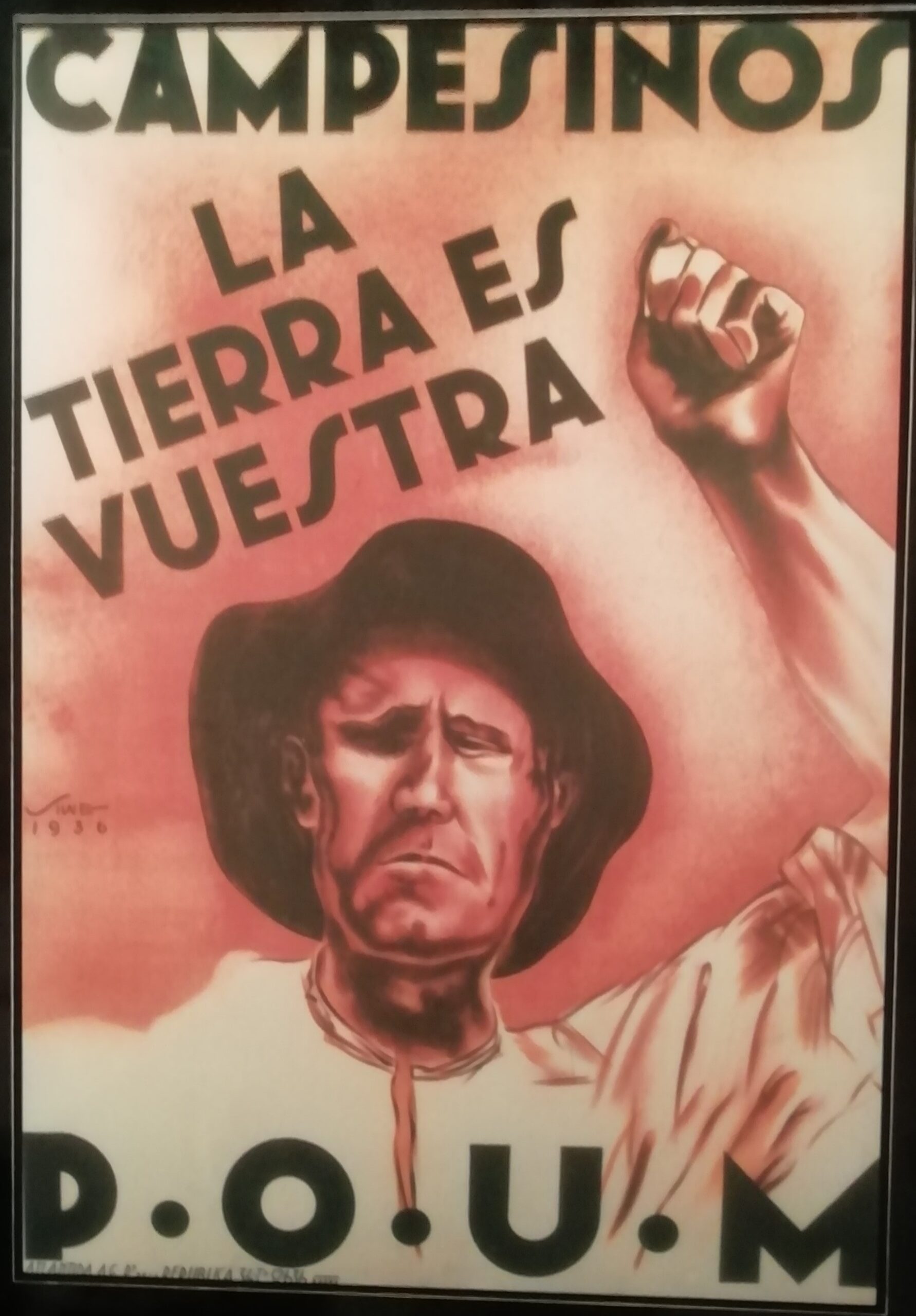 P.O.U.M Spanish Civil War Poster in Guernica