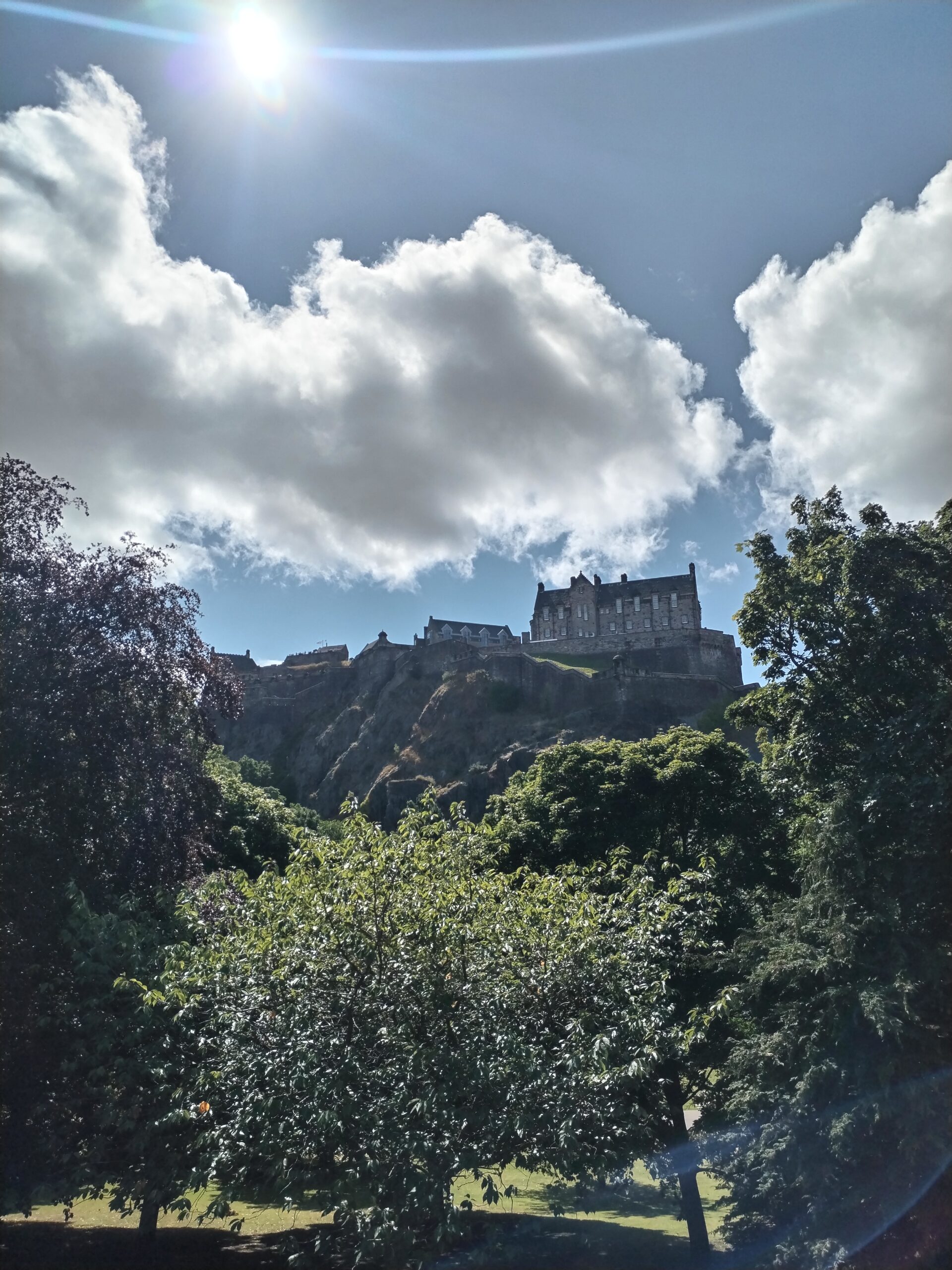 Edinburgh Castle in the Sun
