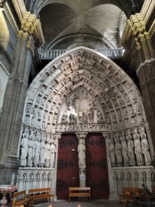 The Apostles' Door in Dax Cathedral